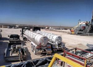 emcos jet trailer for frac tank cleaning